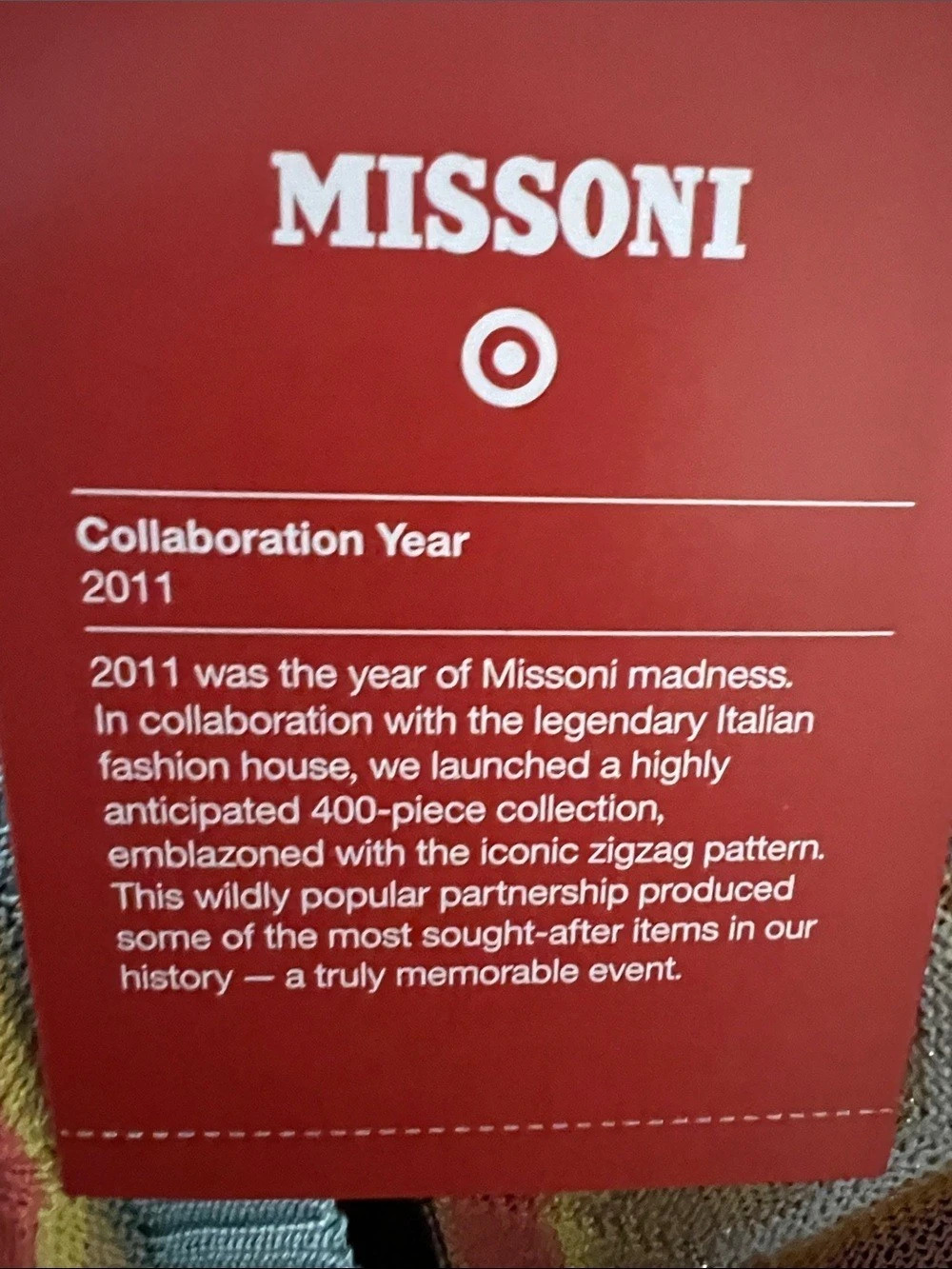 Missoni Target 20th Anniversary Collection Zigzag Cardigan in Multicolor XL NWT - Picture 6 of 11